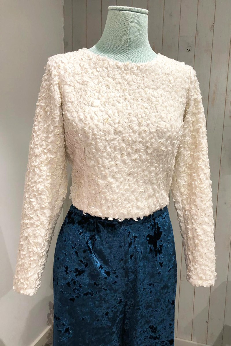 jersey lazada atras baguilla crudo de apparentia blusa invierno para invitadas fiesta eventos nochevieja