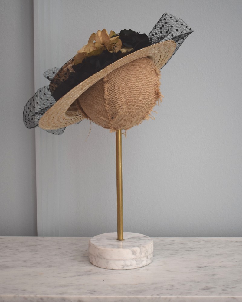 canotier para invitadas comprar online rafia natural complementos para fiestas apparentia