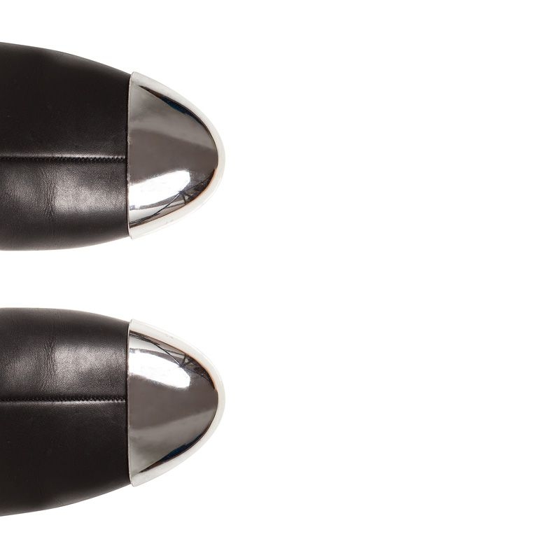 trendy taste con botas planas con puntera metalizada de mas34 online