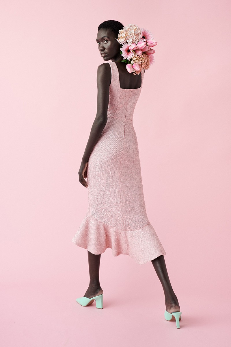 Rosa Comunion Madres 2020 Rosa Palo Vestido Invitada Comunion 2020