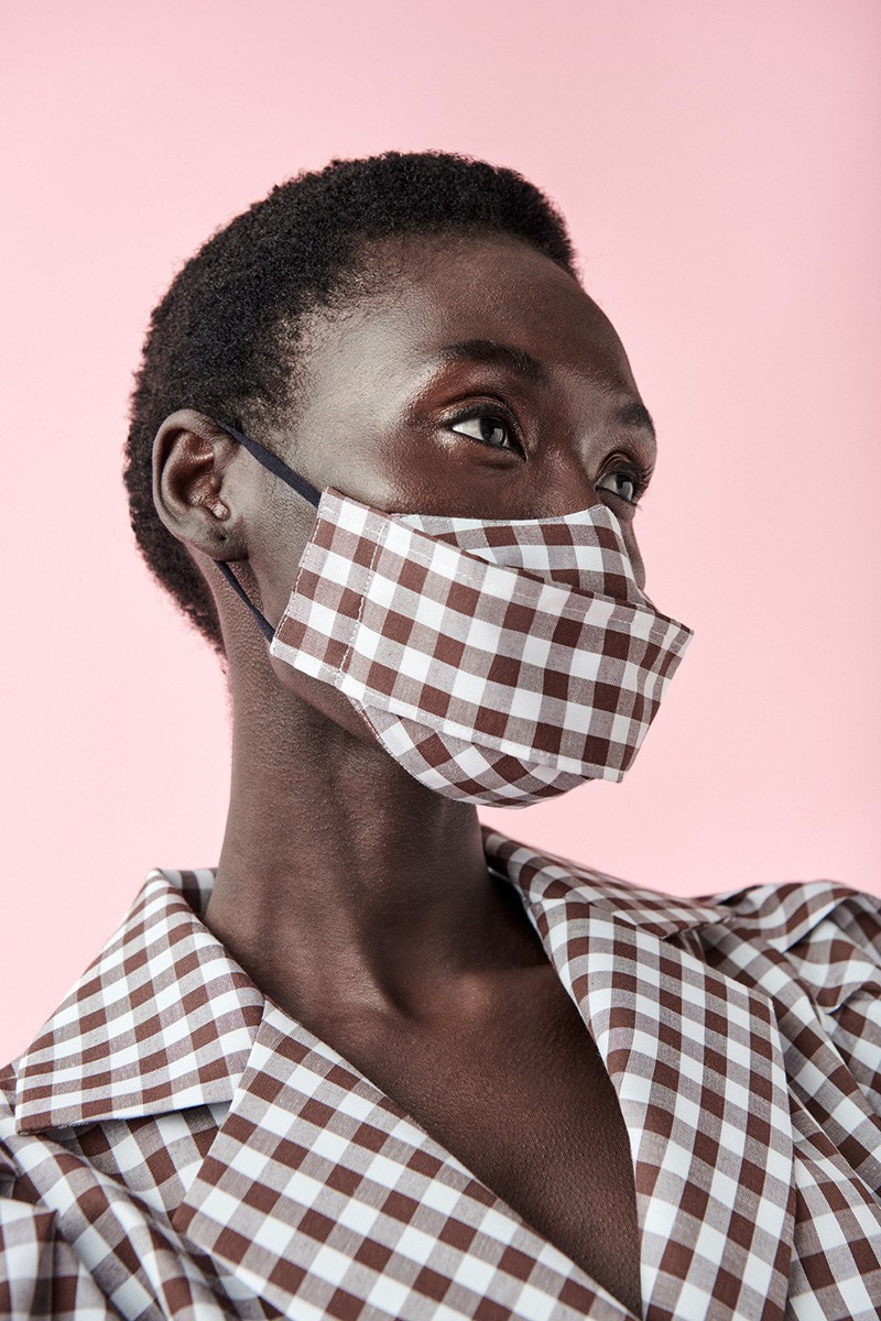 MASCARILLA DE CUADROS VICHY HOMOLOGADA CONTRA EL COVID19