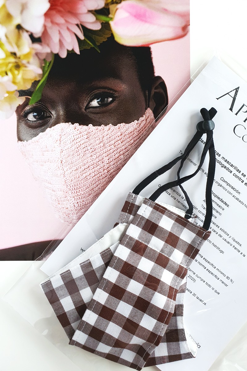 mascarillas cuadro vichy homologadas lavables para covid 19 de apparentia comprar online