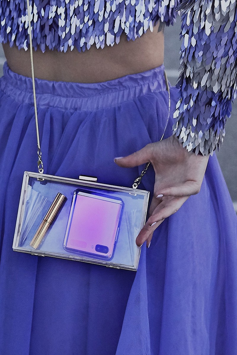 Blanca Suarez con falda de tul con vuelo en color lila  comprar online