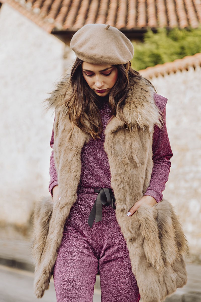 comprar-conjunto-punto-lurex-frambuesa-brillo-chandal-jersey-com-hombro-marcado-y-pantalon-apparentia-casual