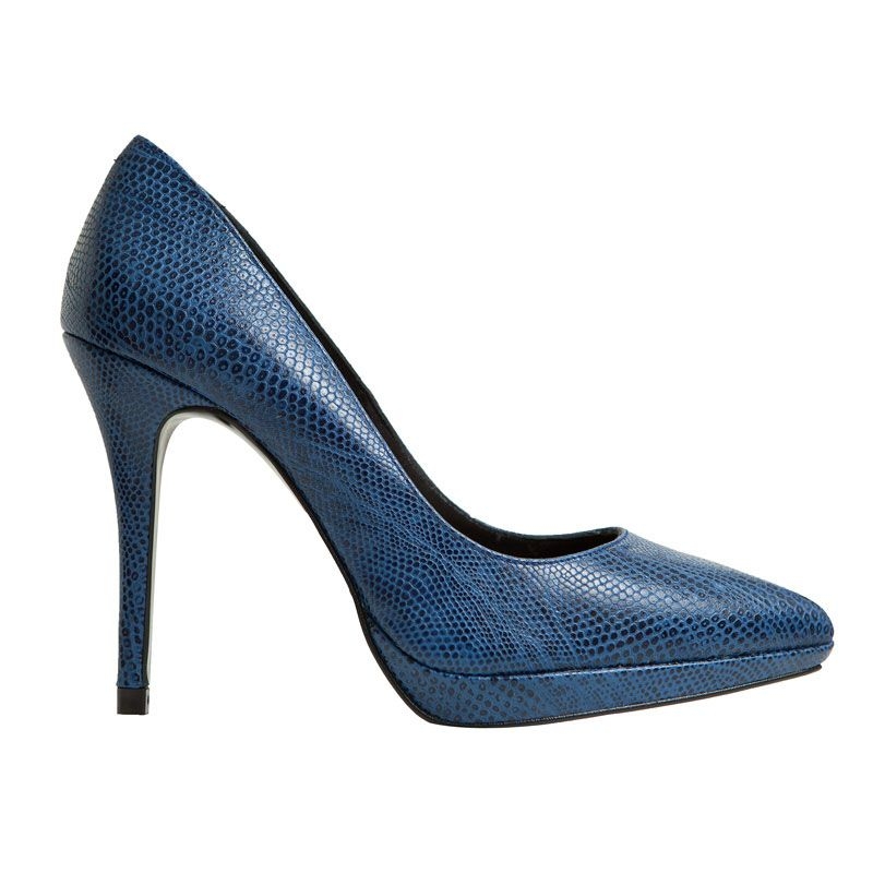 Stilleto zapato de salon deazul mas34
