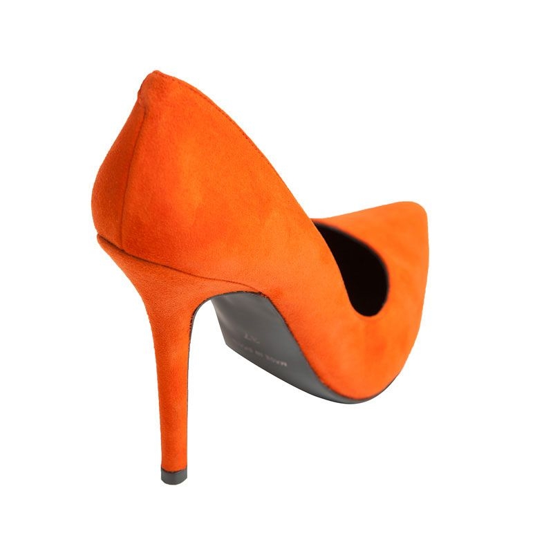 comprar zapato de salon ante naranja de mas34