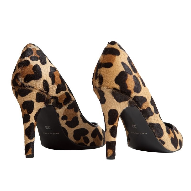 stilettos con estampado en leopardo animal print con un tacon comodo de 9 cm de mas34