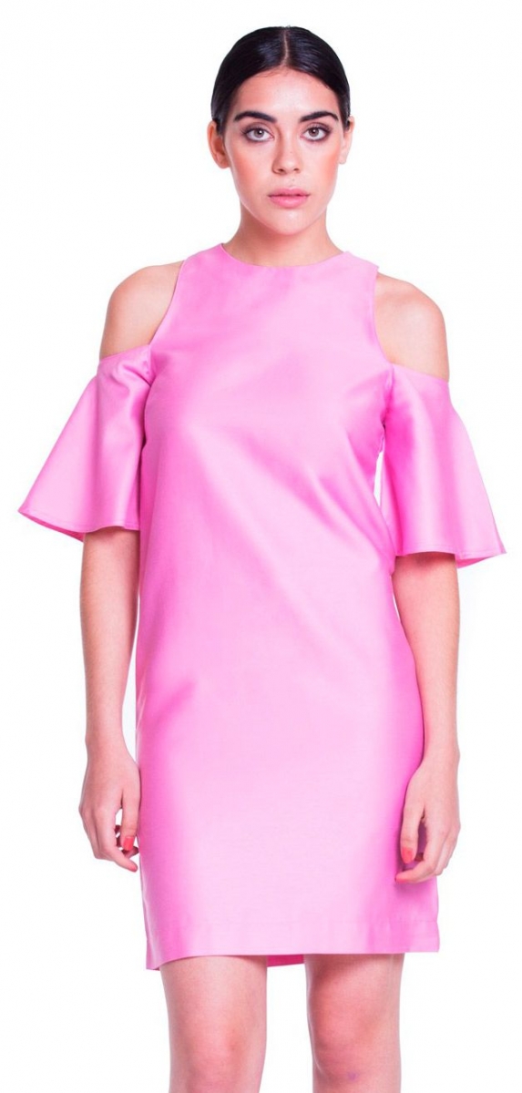 Vestido rosa corto de fiesta de felipe albernaz