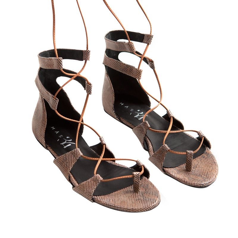 Santalian planas romanas estampado vibora animal print de mas34