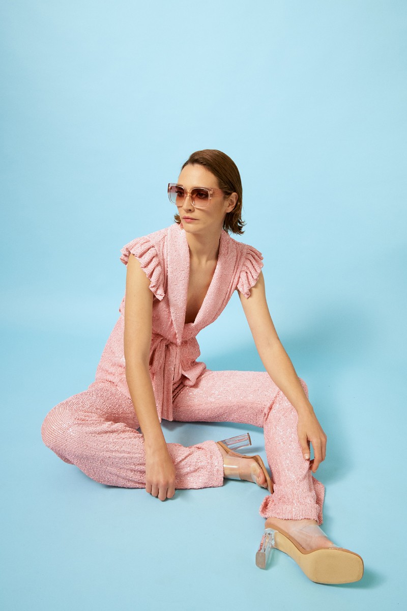  traje de lentejuelas con chaleco y pantalon para invitadas boda bautizo comunion online apparentia