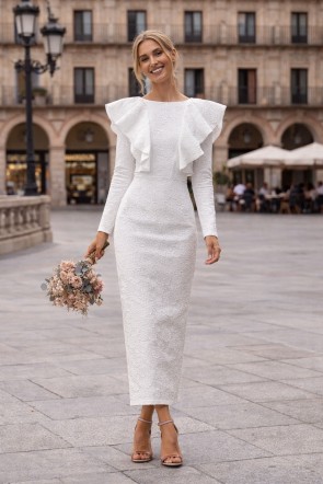vestido-de-novia-civil-midi-con-volantes-y-manga-larga-para-mama-de-bautizo-comunion-online