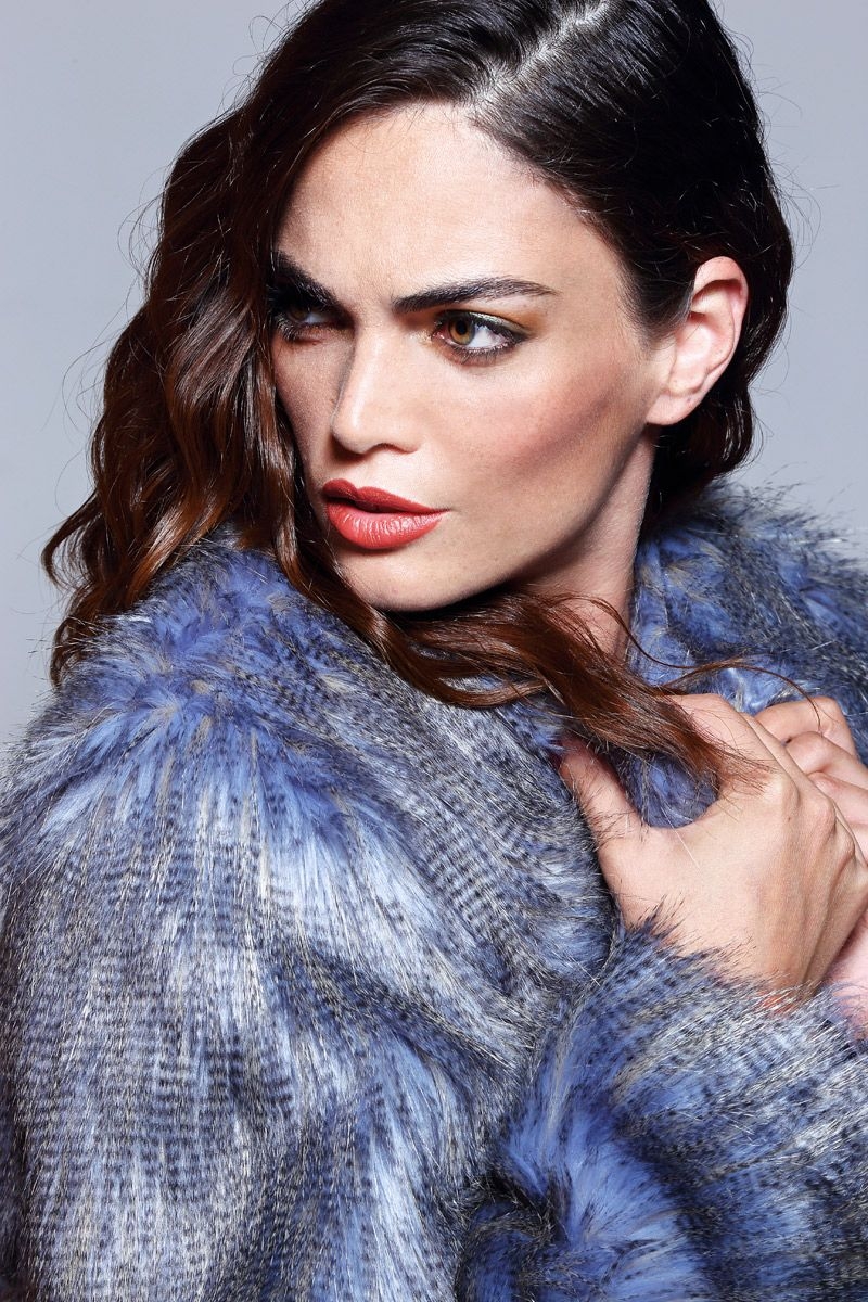 abrigo de pelo de fiesta azul corto de otoño invierno para bodas fiestas eventos