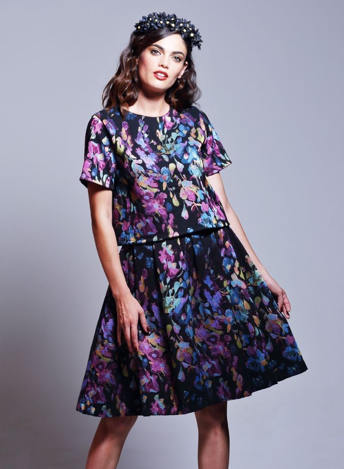 comprar online crop top de fiesta de manga corta de otoño invierno para fiestas bodas eventos bautizos comuniones de apparentia