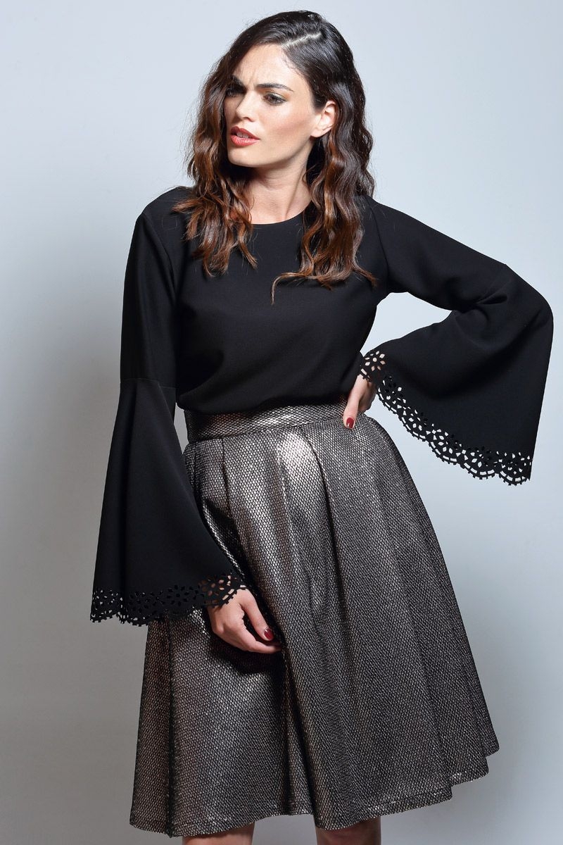 midi de fiesta de lentejuelas