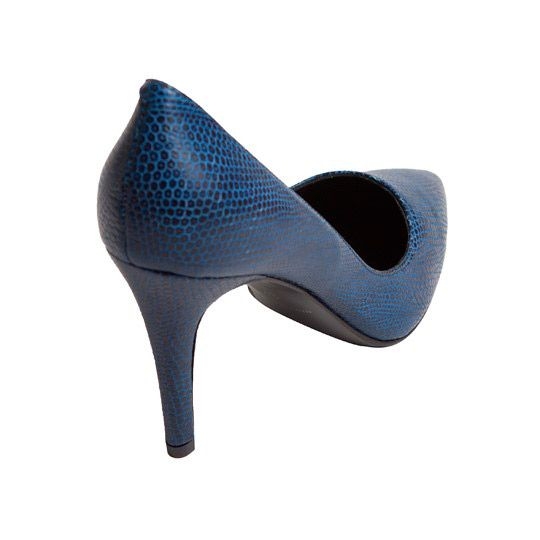 zapatos de salon azules de piel de serpiente para fiestas bodas eventos nochevieja coctel de mas34 en apparentia