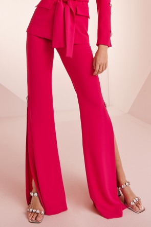 comprar pantalon palazzo rosa fucsia para invitadas a boda de dia, graduacion, evento, comunion