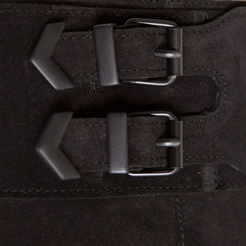 comprar online botines de ante negros con tacon de mas34 en apparentia