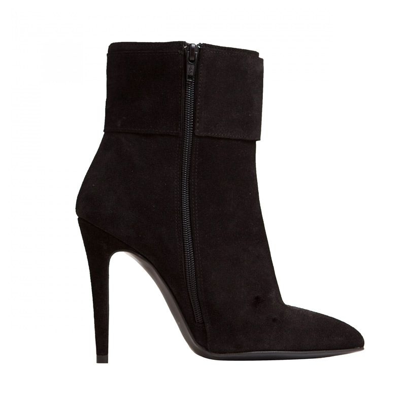 comprar online botines de ante negros con tacon de mas34 en apparentia