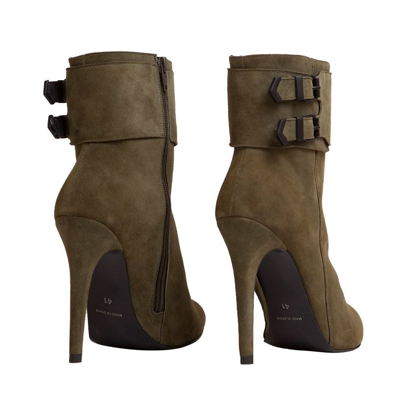 botines caqui de ante de mas34 en apparentia