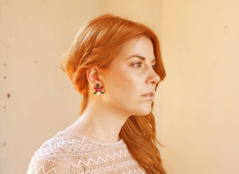 pendientes de pedreria para fiestas eventos de legorburu en apparentia