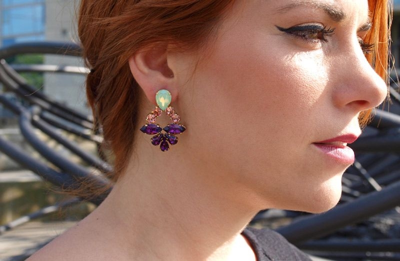 comprar online pendientes de cristales de swarovski para fiestas bodas eventos de legorburu en apparentia