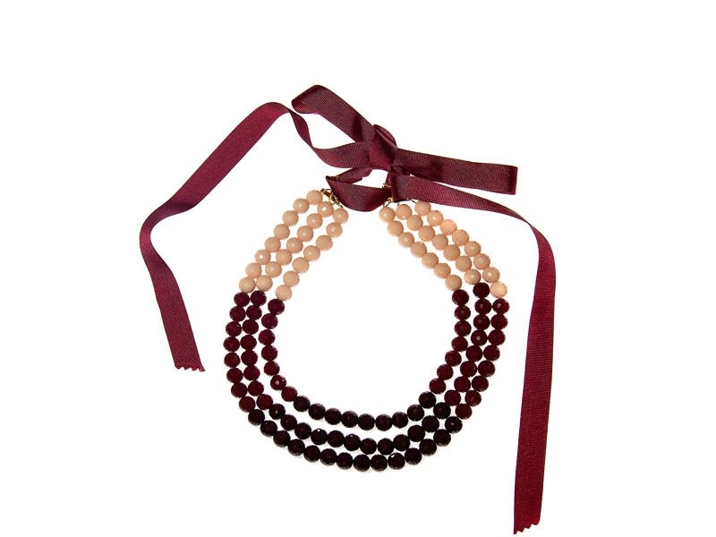 collar marsala de cristal checo de legorburu en apparentia