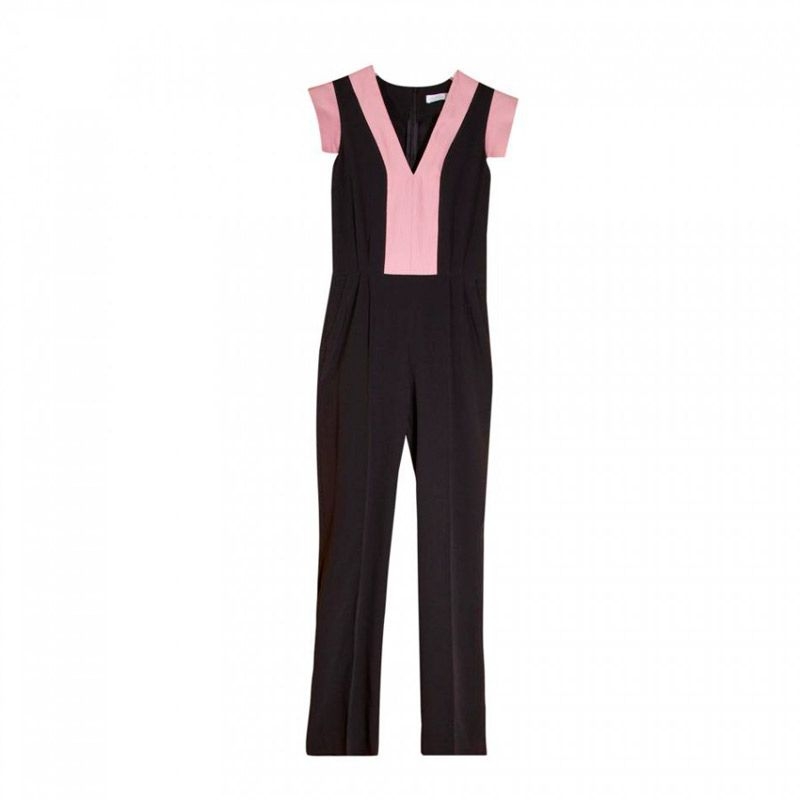 comprar online monos de fiesta negro con lazada rosa en la cintura de nubbe en apparentia