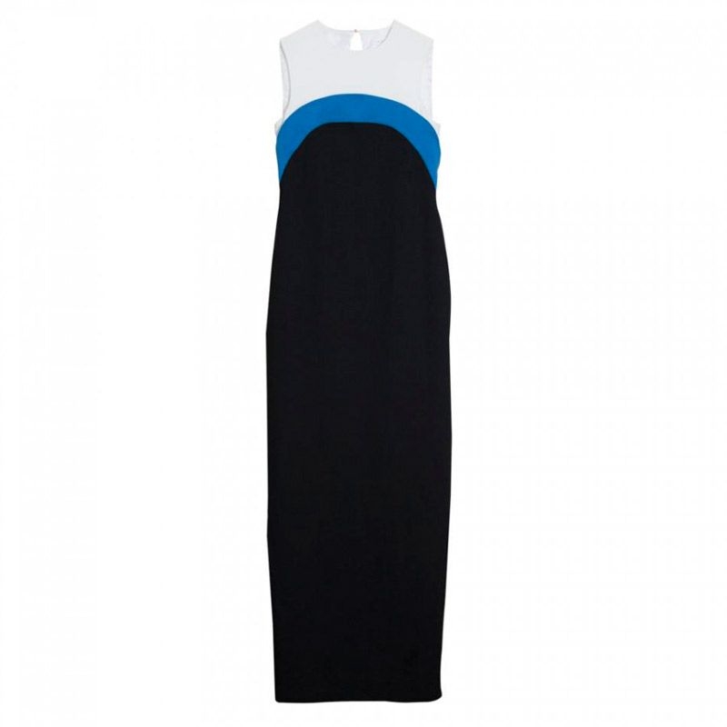 vestidos de fiesta largo negro blanco y azul de nubbe en apparentia para fiesta boda evento coctel bautizo comunion de nubbe en apparentia