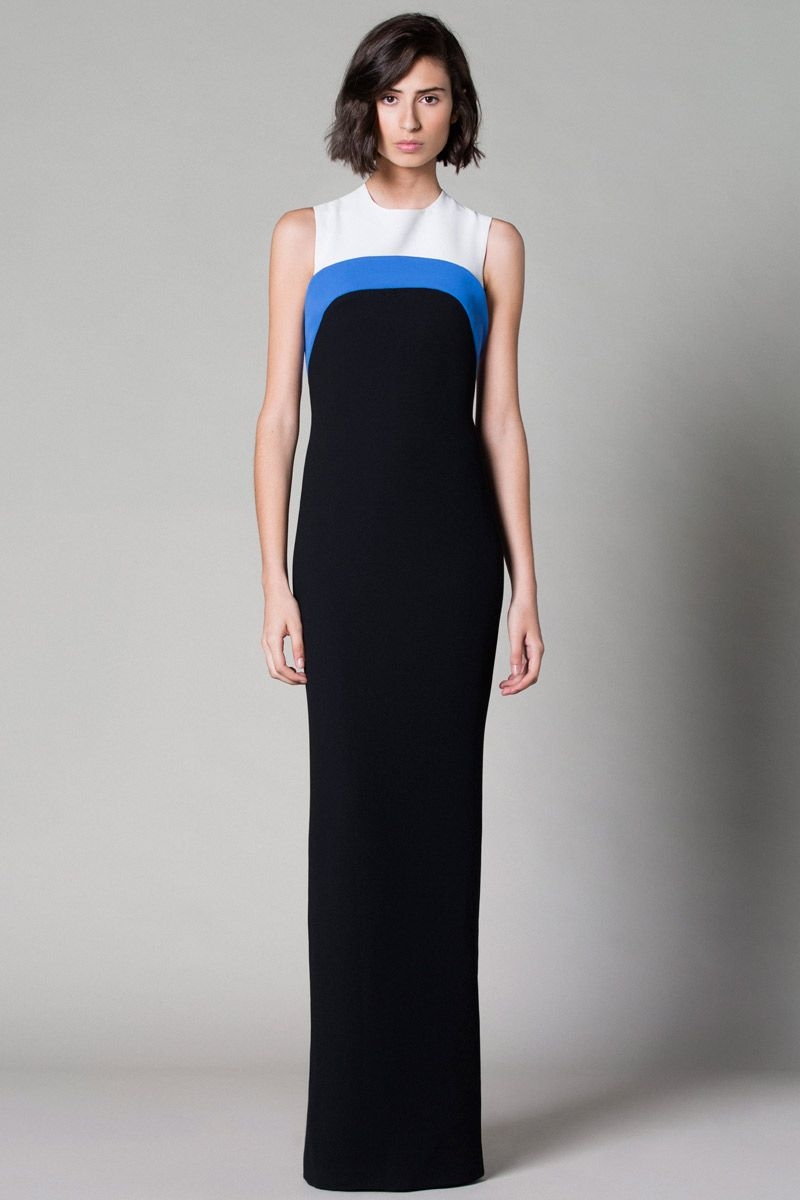 vestidos de fiesta negro blanco y azul para bodas eventos coctel bautizos fiestas de otono invierno de nubbe en apparentia