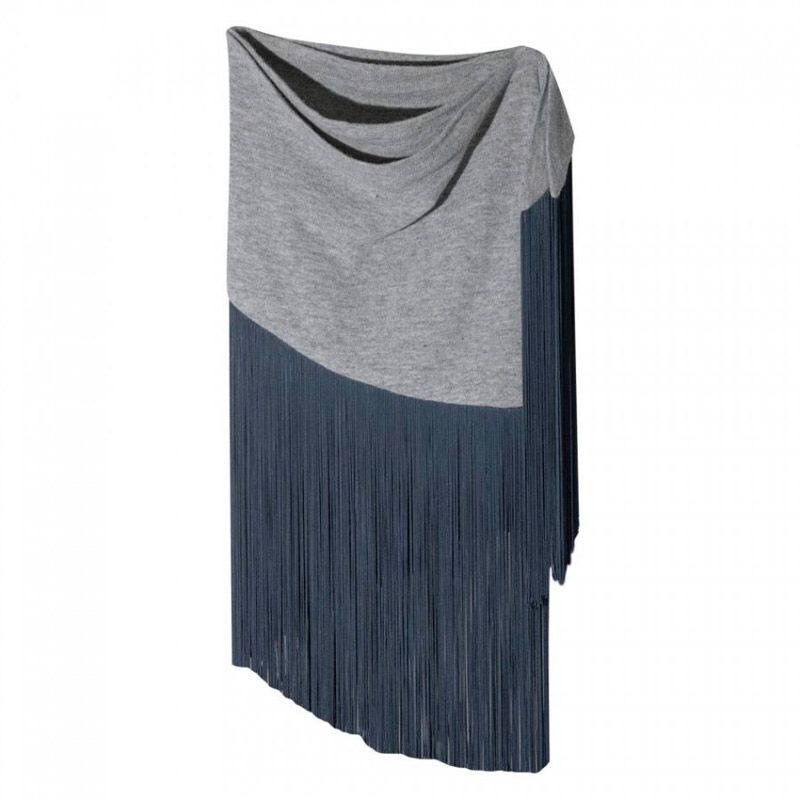 chal de flecos gris y azul de nubbe en apparentia