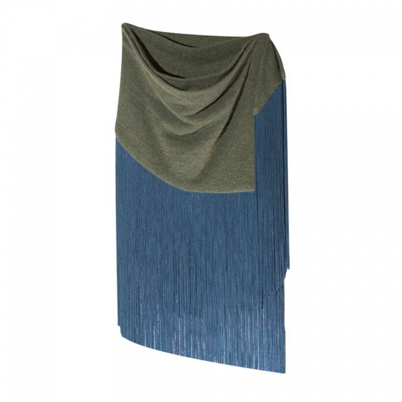 chal de flecos verde y azul de nubbe en apparentia