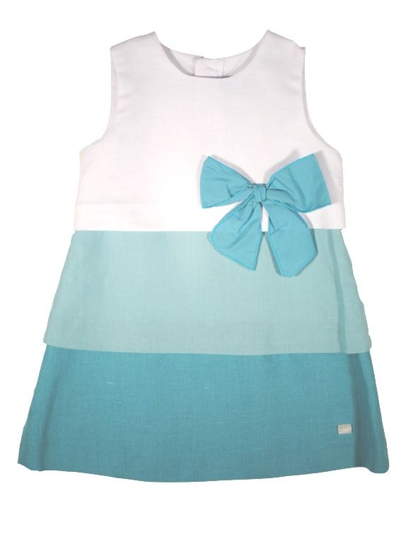 vestido bandas azules