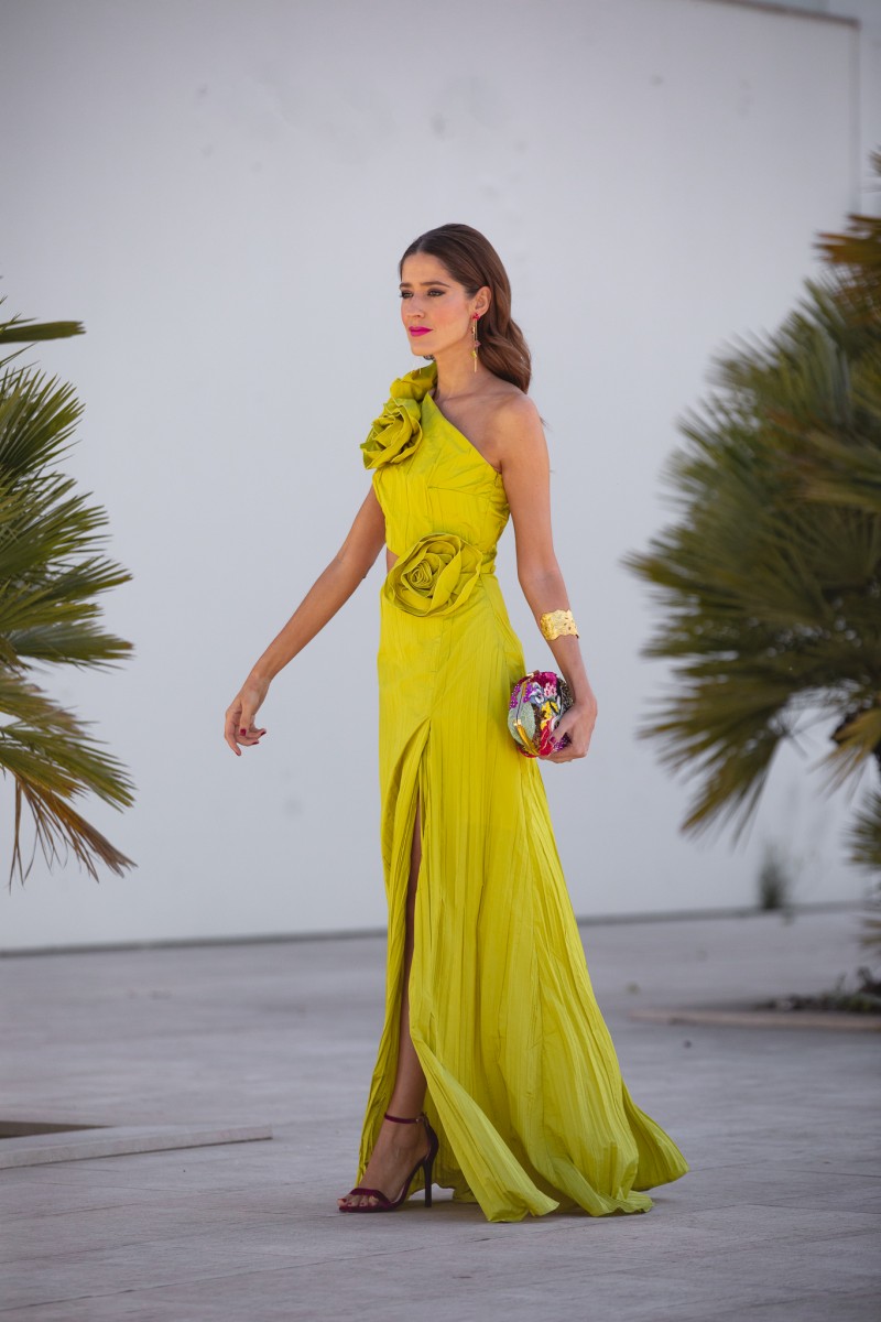 vestido largo lima en color lima para boda de verano invitada perfecta comprar online 