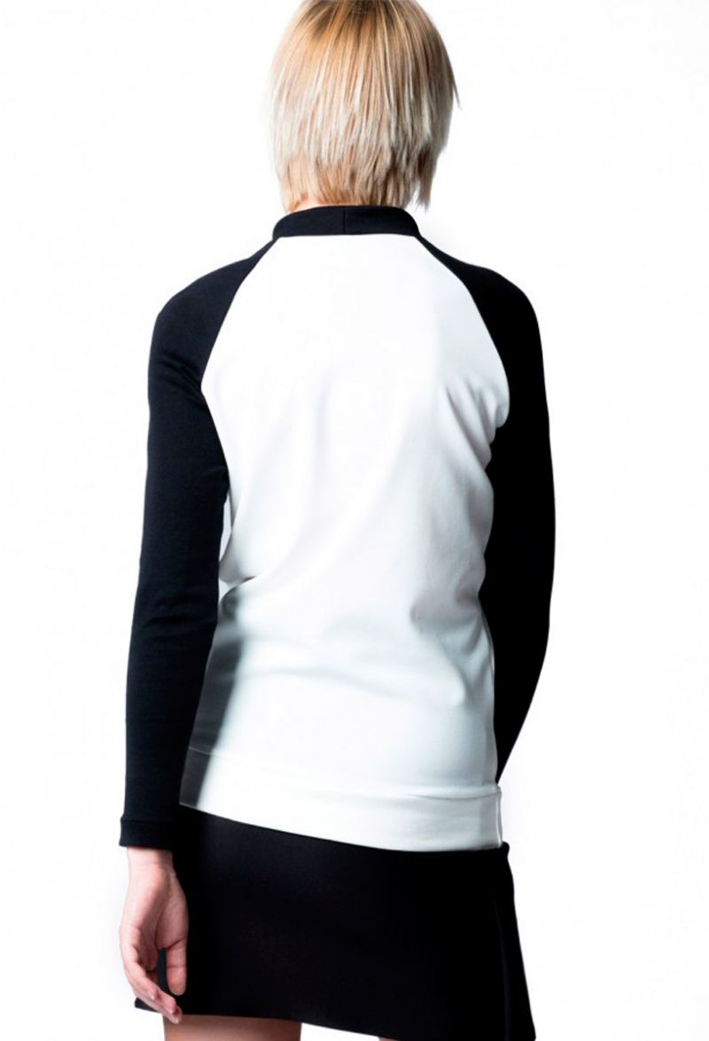 jersey blanco y negro estampado de felipe albernaz en apparentia