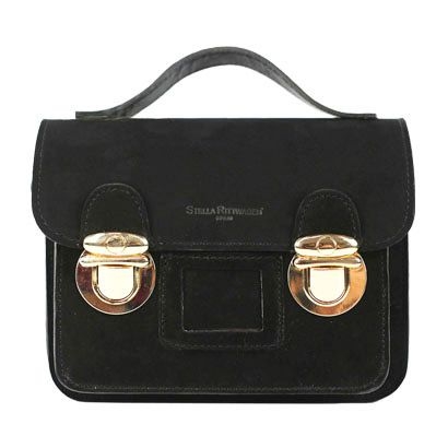 bolso mini satchel de ante teja de stella rittwagen en apparentia