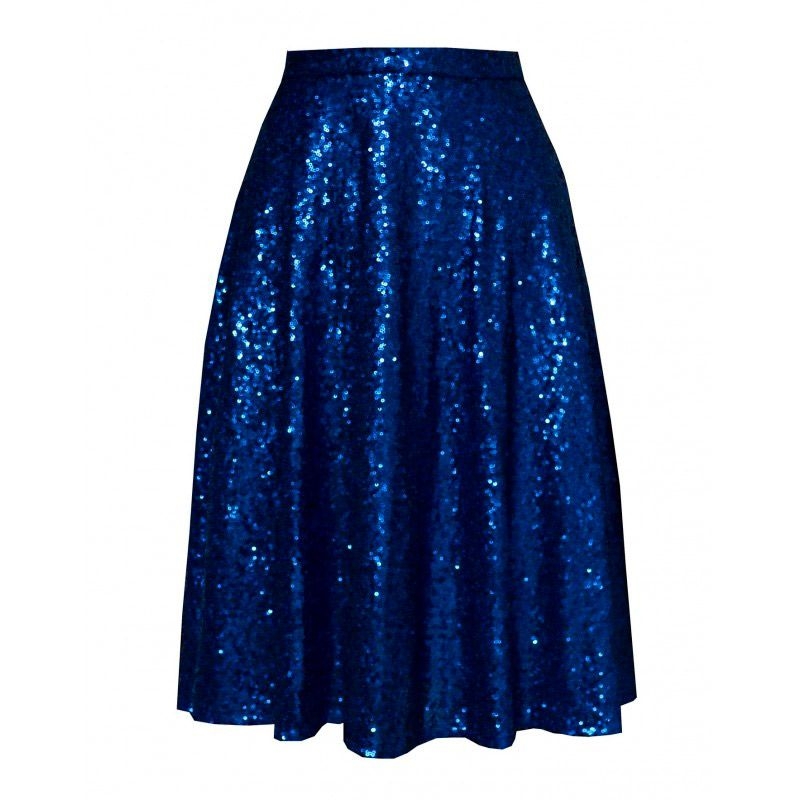 falda de lentejuelas midi de vuelo de boda fiesta evento coctel nochevieja de otono invierno de arimoka en apparentia