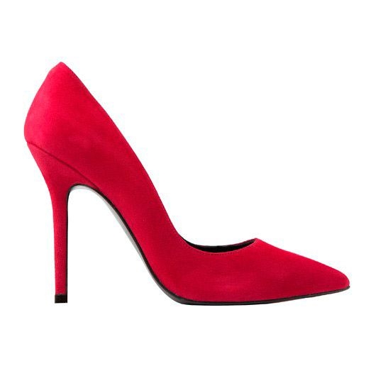 zapatos de salon rojo cereza de ante con tacon de 10 centimetros para bodas eventos fiestas coctel nochevieja de mas34 en apparentia