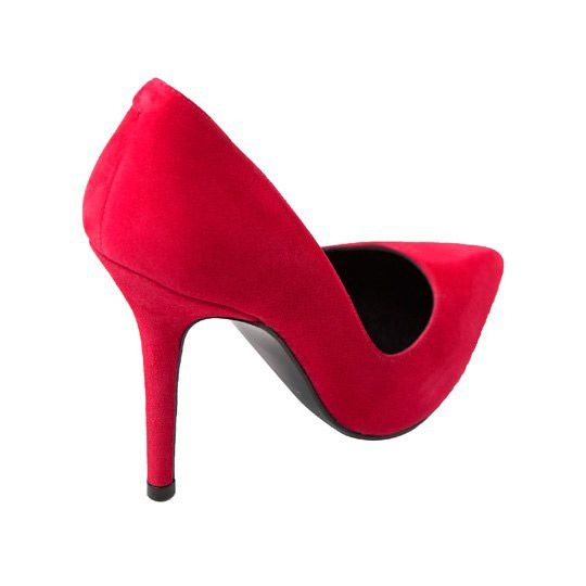 stilettos rojo cereza de ante con tacon de 10 centimetros para bodas eventos fiestas coctel nochevieja de mas34 en apparentia