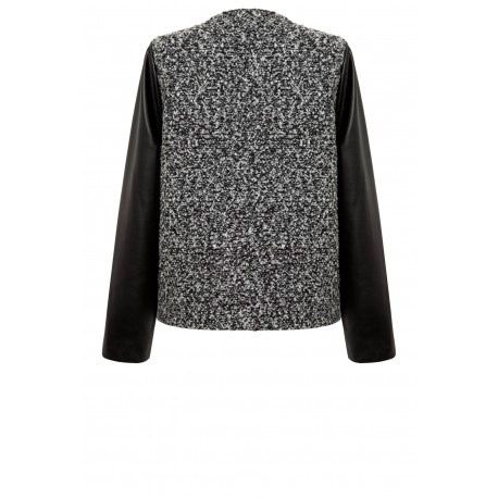 chaqueta gris y negra de otono invierno para fiestas eventos nochevieja de arimoka en apparentia