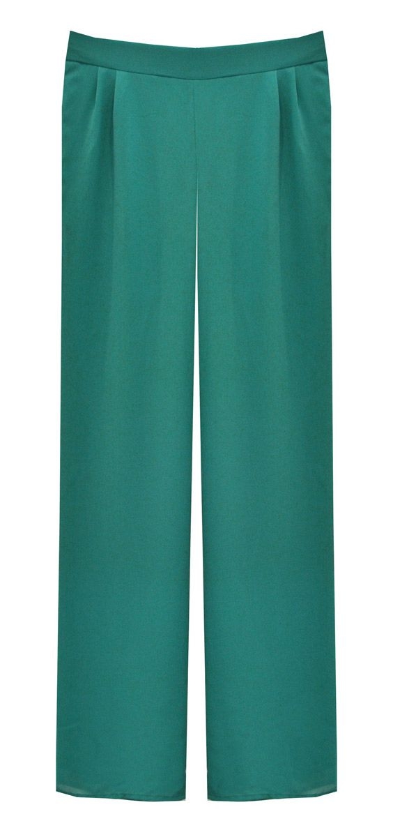 pantalon verde turquesa con pernera ancha de fiesta para bodas eventos coctel bautizo nochevieja de arimoka en apparentia