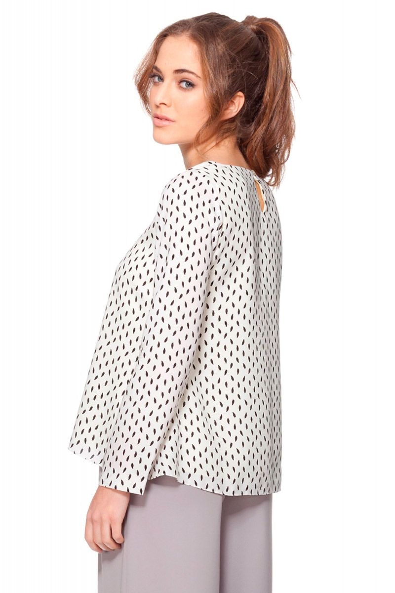 top blanco y negro de manga larga para fiestas eventos nochevieja de rock and rom en apparentia