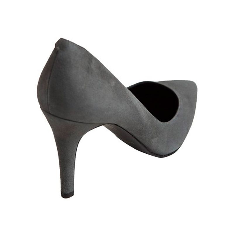 stilettos gris de ante con tacon de 10 centimetros para bodas eventos fiestas coctel nochevieja de mas34 en apparentia
