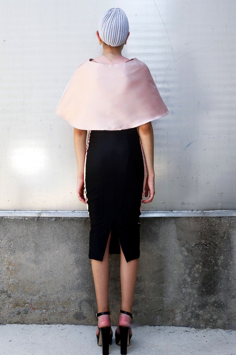 estola capa de fiesta rosa para bodas fiestas eventos coctel bautizo comunion nochevieja de cousin bliss en apparentia