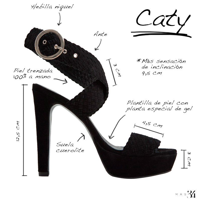 sandalias negras con plataforma y tacon para look invitada de boda fiesta evento coctel bautizo comunion de mas34 en apparentia