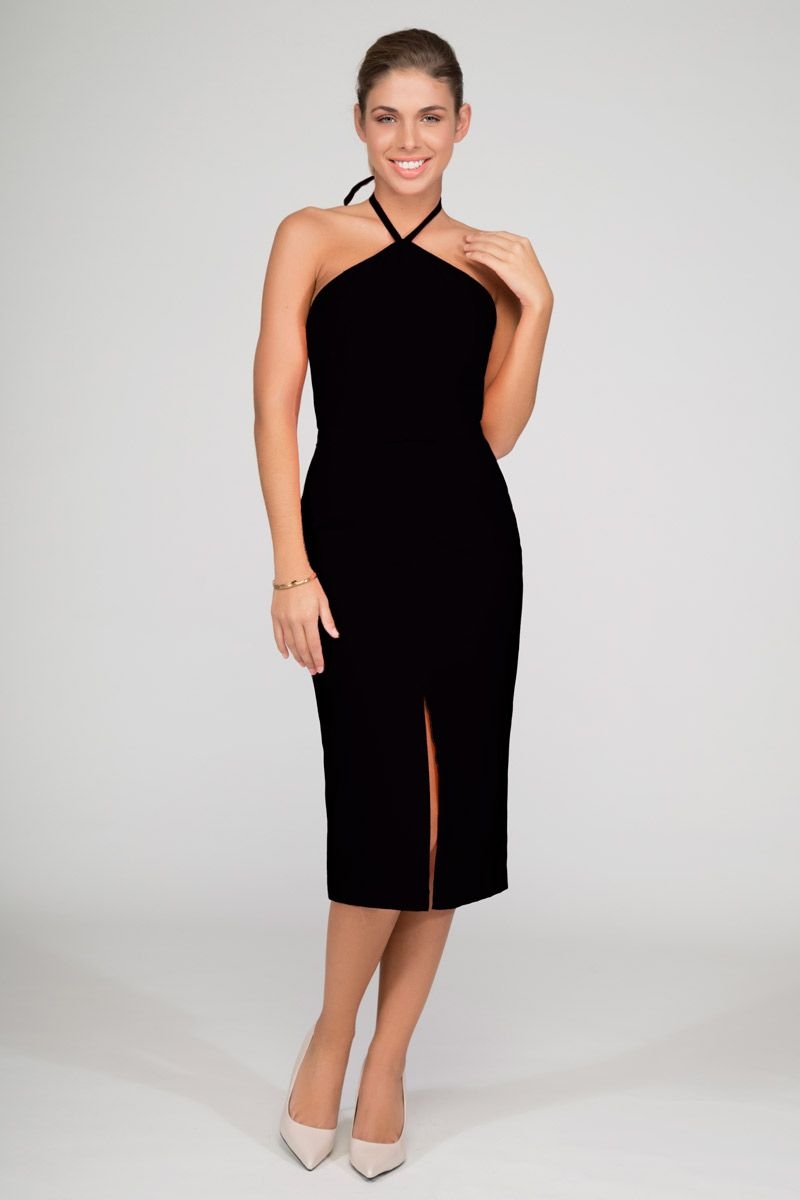 Falda Tubo Vestido Midi Tubo Fiesta Vestido De Fiesta Rosa Midi