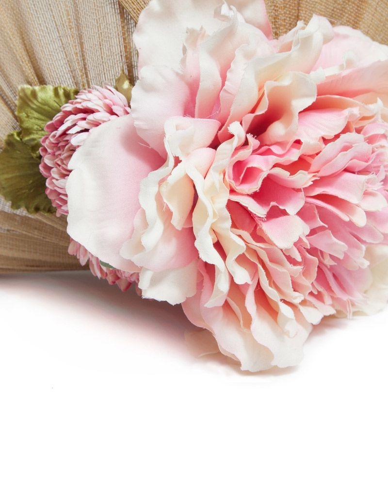 comprar online tocado beige y rosa de flores con diadema para boda evento coctel bautizo comunion fiesta graduacion de apparentia