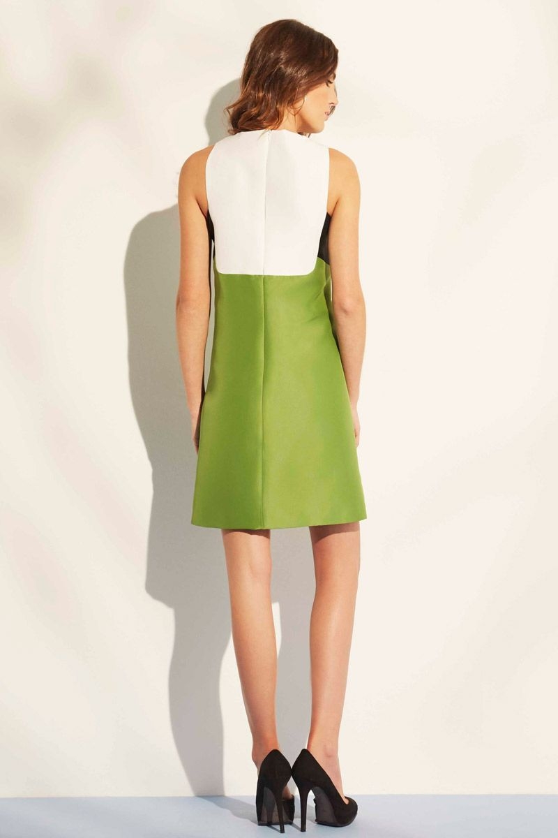comprar online vestido corto verde para bautizo comunion boda graduacion fiesta coctel de nubbe en apparentia