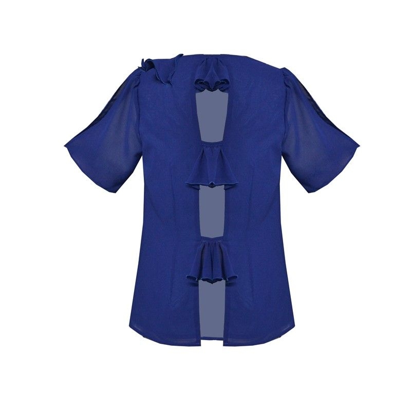 top de fiesta de manga corta para boda evento fiesta coctel bautizo comunion graduacion de arimoka en apparentia