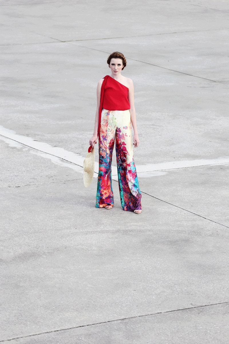 palazzo estampado de fiesta boda evento coctel bautizo comunion graduacion de apparentia collection