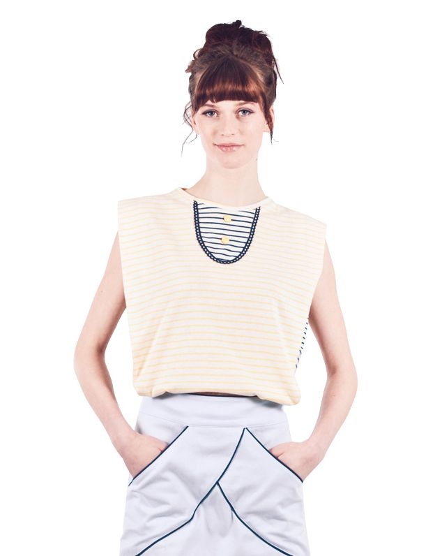 Camiseta rayas amarillas lucy